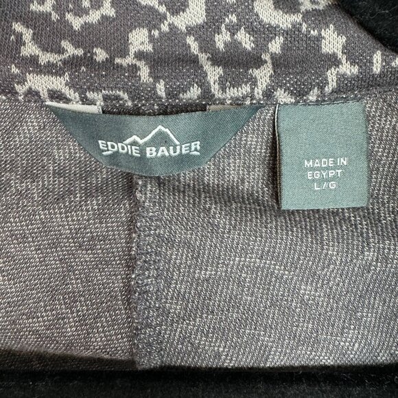 Eddie Bauer Women's Sz L Gray Half-Zip‎ Pullover Sweater Cotton Blend - Picture 3 of 7